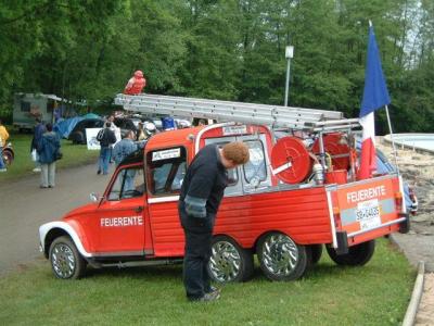 In Frankreich auf dem Nationaltreffen